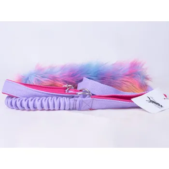 Vodítko pro psa Sweet Energy.cz Agility vodítko Rainbow Bungee Barva: fialková, Velikost: 22-30 cm