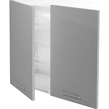 Kuchyňská skříňka Horní skříňka Vento GC-80/72, bílá / šedá