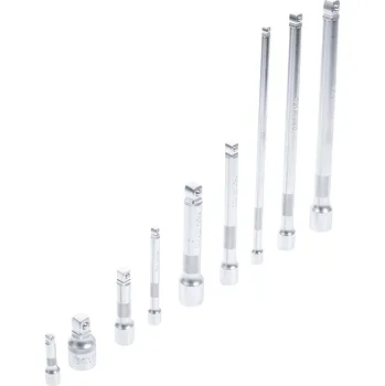 Prodloužení výkyvná 1/4", 3/8" a 1/2", různé délky, sada 9 kusů - BGS 2253