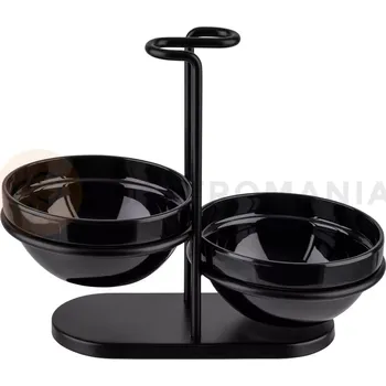 Servírovací stolek Podstavec pod lžíce se 2 miskami 125x235x190 mm | APS, 00651