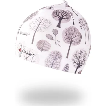 Módní doplněk Little Angel Čepice tenká TISK Outlast® - park šedá Velikost: 2 | 39-41 cm
