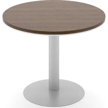 Jídelní stůl Jednací stůl TopOffice, průměr 100 cm, dub charleston