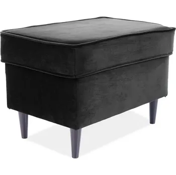 Taburet Taburet Ron Velvet, černá