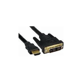 Video kabel Kabel MICRO_CONNEC HDMI M, DVI M, 2m, černý HDM191812
