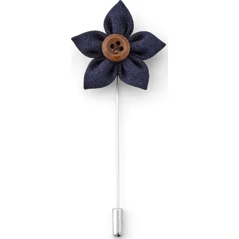 Brož Květina do klopy v námořnické modré - Warren Asher