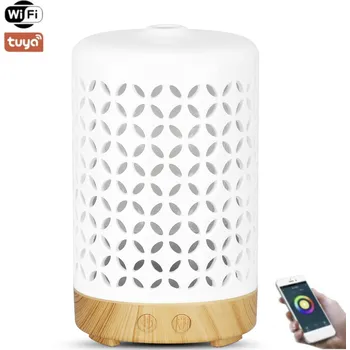 Aroma difuzér BOT Smart aroma difuzér SDC3 bílá a světle hnědé dřevo 100ml