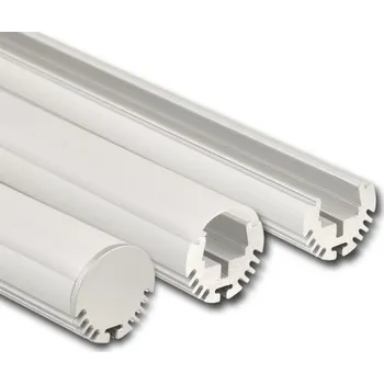 Stavební profil Kruhový hliníkový profil McLED ZP průměr 23mm s matným difuzorem 1m ML-761.061.02.1