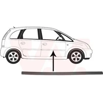 Autodíl Ozdobná / ochranná lišta, dveře VAN WEZEL 3781404