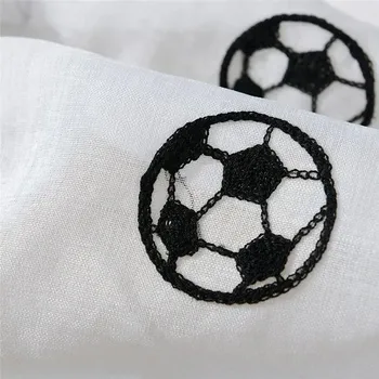 Sprchový závěs Bílé závěsy s fotbalovým motivem - Tulle Curtain,150 x 240 cm,Oka