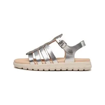 Dámské sandále Sandály Geox J Sandal Soleima Gir J35GSB 000CF C1007 S Stříbrná 32