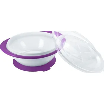 Dětská miska s přísavkou Easy Learning NUK fialová