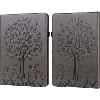 Pouzdro na tablet VSECHNONAMOBIL 73129 ART DEER Zaklápací obal Amazon Kindle Paperwhite 5 2021 šedý