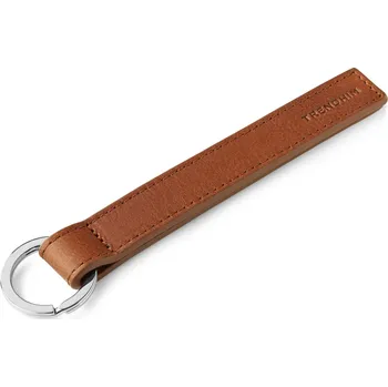 Hnědá kožená klíčenka - Trendhim