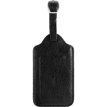Příslušenství k zavazadlu Visačka na zavazadlo | Z&nbsp;černé buvolí kůže kvality full grain California - Trendhim