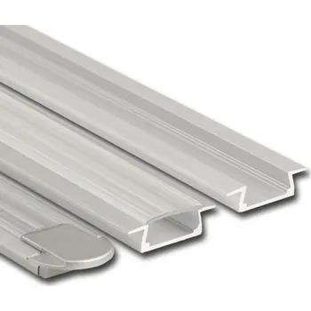 LED osvětlení Vestavný hliníkový profil McLED VR 22x7mm s čirým difuzorem 1m ML-761.026.02.1