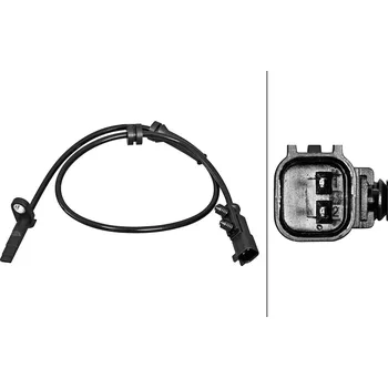 Přislušenství brzdového systému Snímač, počet otáček kol HELLA 6PU 358 217-181