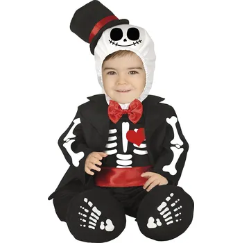 Karnevalový kostým Guirca Dětský kostým pro nejmenší - Pan Kostra Velikost nejmenší: 12-18 měsíců