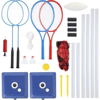 Badmintonový set Nils NT0300 sada na tenis, badminton a volejbal