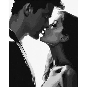 Set školních potřeb Malowanie po numerach - Czuły pocałunek 40x50cm