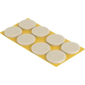Podložka pod nábytek Filcové podložky Ø 22mm, samolepicí, béžové, 8 ks na platu
