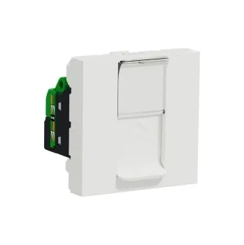 vypínač Schneider Electric Nová Unica datová zásuvka RJ45 kat.6 UTP bílá NU341518