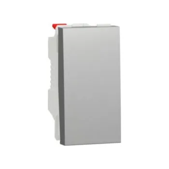 vypínač SCHNEIDER Spínač Unica tlačítko řazení 1/0, 1M, aluminium