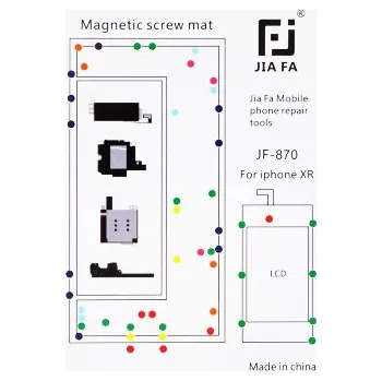 JIAFA magnetická servisní podložka pro opravu iPhone XR - bílá