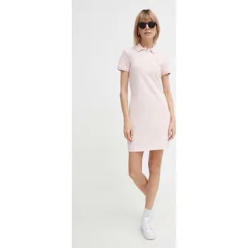 Dámské šaty Šaty Lacoste EF5473-ADY růžová barva, mini EF5473.ADY 30X, vel. 36