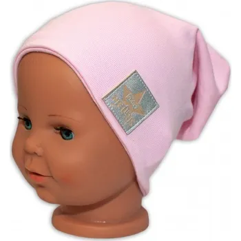 Módní doplněk Dětská bavlněná čepice - dvouvrstvá, sv. růžová, vel. 110, Velikost koj. oblečení 110 (4-5r)