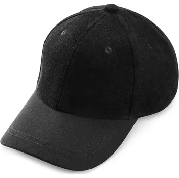 Kšiltovka Lacuna | Černá bavlněná kšiltovka s kšiltem z umělého semiše - Lucleon