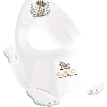 Nočník Hrající dětský nočník protiskluzový Wild & Free liška bílý