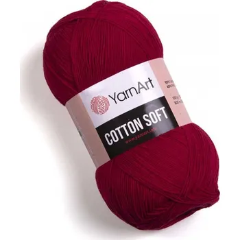 Příze YarnArt Cotton soft 51 tm.červená