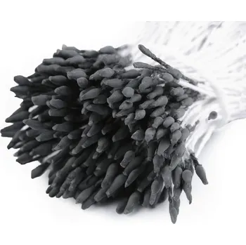 umělá květina Květinové pestíky matné - 6 šedá