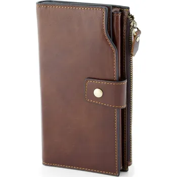 Peněženka Vintage hnědá RFID kožená peněženka - Collin Rowe