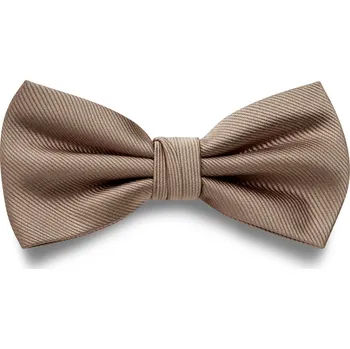 Motýlek Světle hnědý předvázaný rypsový motýlek - Trendhim