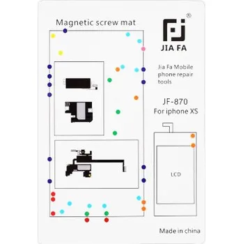 JIAFA magnetická servisní podložka pro opravu iPhone XS - bílá