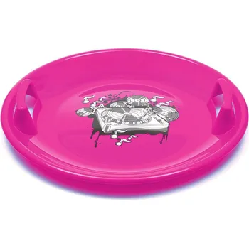 Talíř Sáňkovací talíř Baby Mix 60 cm MUSIC růžový