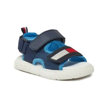 Dámské sandále Sandály Tommy Hilfiger Velcro T1B2-33420-1591 S Tmavomodrá 32