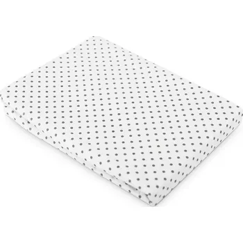 Prostěradlo Prostěradlo do postýlky s potiskem Sensillo 120x60 cm šedé puntíky