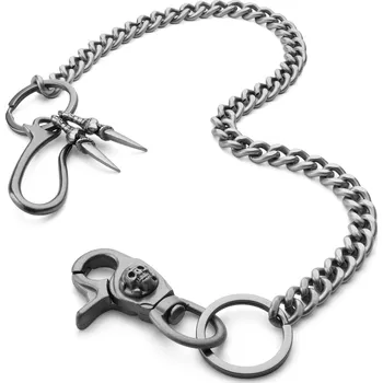 Řetízek Řetízek na peněženku s orlími drápy a lebkou - Warren Asher