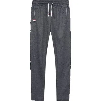 Pánské skinny tepláky s kontrastními pruhy Barva: Tmavě Šedá, Velikost: 5XL