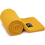 T-TOMI Pletená deka AUTUMN Mustard waves