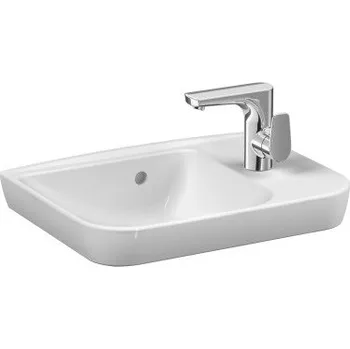 Umyvadlo Vitra SENTO umyvadlo na desku 50 cm, s otvorem pro baterii vpravo a přepadem, hygiene