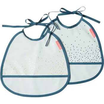 Bryndák DONE BY DEER Set 2ks bryndáčků Happy dots - modré - VÝPRODEJ DVOREČEK