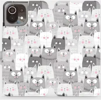 Pouzdro na mobilní telefon Flipové pouzdro Mobiwear na mobil Xiaomi Mi 11 - M099P Kočičky - výprodej (Parádní flip obal, kryt, pouzdro Mobiwear na mobil Xiaomi Mi 11 s motivem M099P Kočičky)