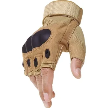 Cyklistické rukavice Unisex cyklistické rukavice bez prstů - Kůže,L