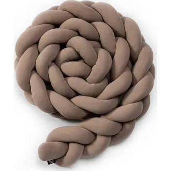 T-TOMI Pletený mantinel 180 cm, mocca