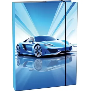 desky na sešit Box na sešity A4 Blue Car