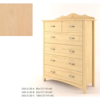 Komoda Stylová komoda zásuvková - prádelník 4+2Z CASTELLO B20 - Buk