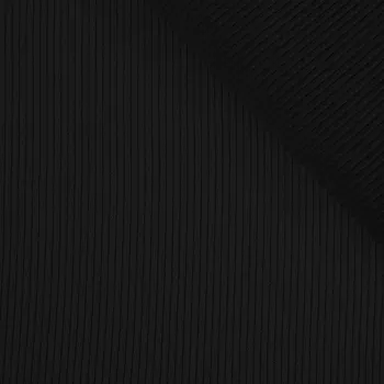 Konfekční žebrovaný úplet nový OSKAR černý № 16